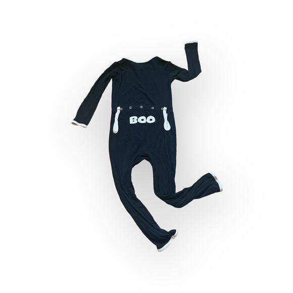 Kickee Pants Bamboo Blend “boo” Ghost Applique Romper - Picture 2 of 3